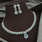 Silver-Plated Red Stone Necklace Set with Earrings | Indian Jewellery | Stone Jewellery Indian Neckles Set