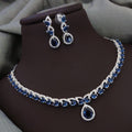 Silver-Plated Red Stone Necklace Set with Earrings | Indian Jewellery | Stone Jewellery Indian Neckles Set