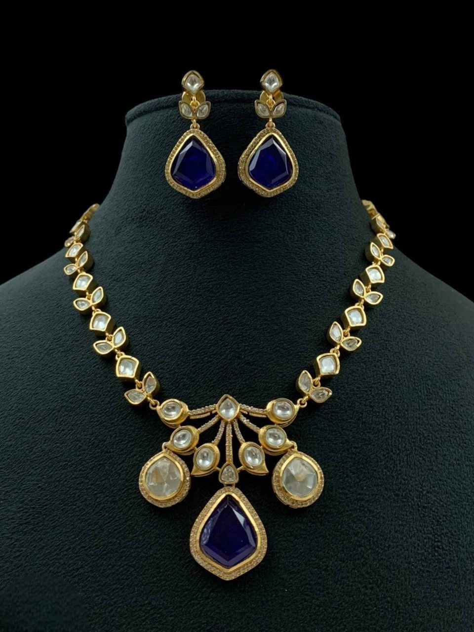 Kundan Necklace & Earrings Set | Indian Jewellery | Kundan Jewellery Indian Neckles Set