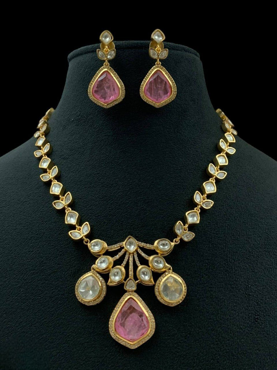 Kundan Necklace & Earrings Set | Indian Jewellery | Kundan Jewellery Indian Neckles Set