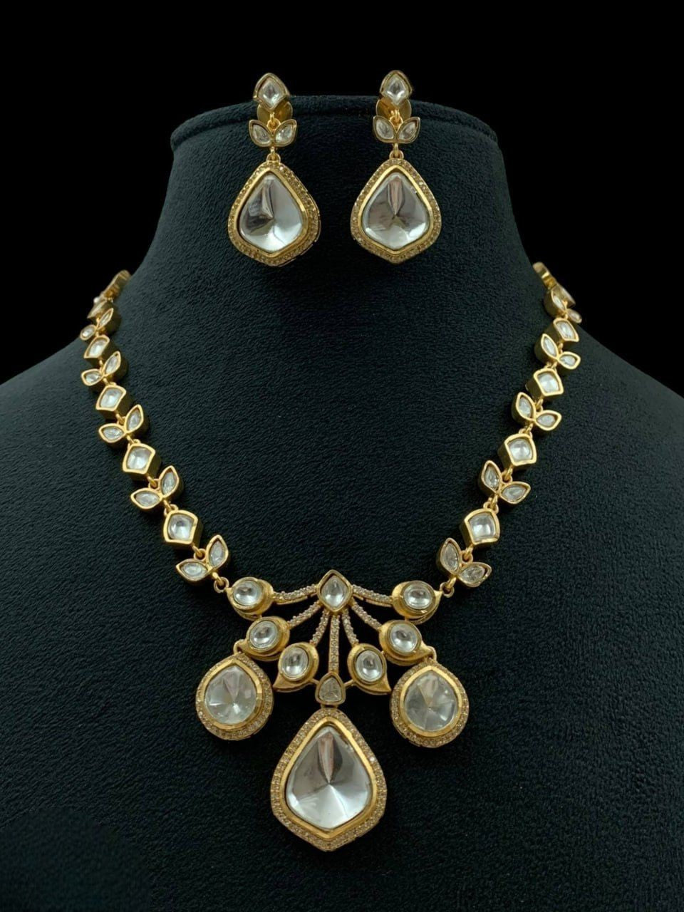 Kundan Necklace & Earrings Set | Indian Jewellery | Kundan Jewellery Indian Neckles Set