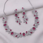 Sapphire Blue Stone Necklace Set with Earrings | Indian Jewellery | Premium Stone Jewellery Indian Neckles Set