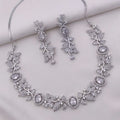 Sapphire Blue Stone Necklace Set with Earrings | Indian Jewellery | Premium Stone Jewellery Indian Neckles Set