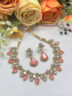 Stone Necklace & Earrings Set | Indian Jewellery | Stone Jewellery | Indian Necklace Set
