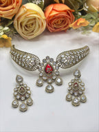 Royal Kundan Choker Necklace & Earrings Set | Indian Jewellery | Jewellery | Indian Necklace Set