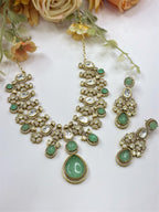 Kundan Bridal Necklace Set | Indian Jewellery | Kundan Indian Necklace Set with Matching Earrings | Premium Bridal Jewellery