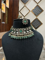 Kundan Choker Necklace Set | Indian Jewellery | Kundan Polki Indian Necklace Set for Weddings