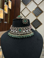 Kundan Choker Necklace Set | Indian Jewellery | Kundan Polki Indian Necklace Set for Weddings