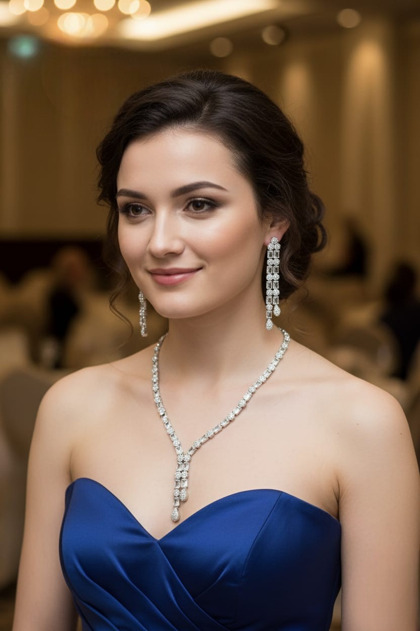 AD Jewellery Necklace Set – Statement Necklace for Women | Indian Jewellery Online