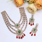 Bridal Kundan Stone Beaded Necklace Set with Earrings – Indian Kundan Polki Jewellery | Libasaa Traditional Indian Bridal Jewellery Collectionional Indian Bridal Jewellery Collection