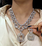 AD Stone Jewellery Set – Indian American Stone Bridal Jewellery | Libasaa Indian Jewellery Collection