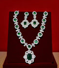 Elegant Pink Crystal & Diamond-Inspired Necklace and Earring Set Luxe Statement Jewelry