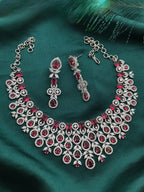 American Diamond Jewellery Set – Elegant Indian Gemstone Jewellery | Libasaa Traditional Indian Bridal Jewellery
