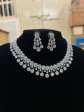 Bollywood Diva Inspired American Diamond Choker Necklace Set – Alia Bhatt AD Necklace Set, Bollywood Jewellery