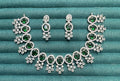 Stone Diamond-Studded Necklace Set with Earrings | Indian Jewellery | Stone Diamond Jewellery | Indian Necklace Set