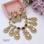 Bridal Kundan Pearl Necklace Set with Earrings & Maangtika | Traditional Indian Jewellery