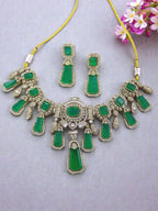 Kundan Necklace Bridal Set with Matching Earrings Beaded Indian Bridal Jewellery Set, Wedding Bridal Necklace Set for Bride