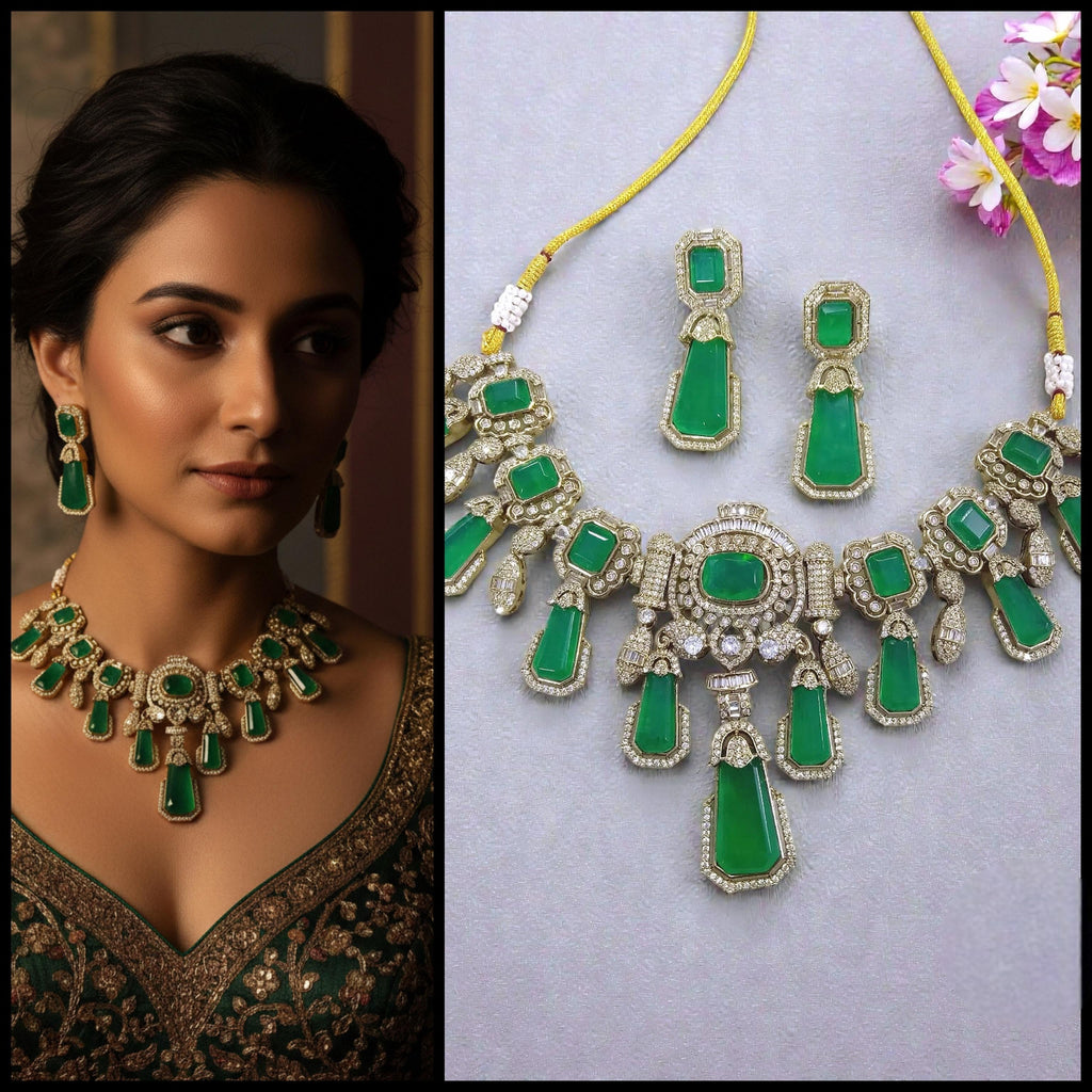 Kundan Necklace Bridal Set with Matching Earrings Beaded Indian Bridal Jewellery Set, Wedding Bridal Necklace Set for Bride