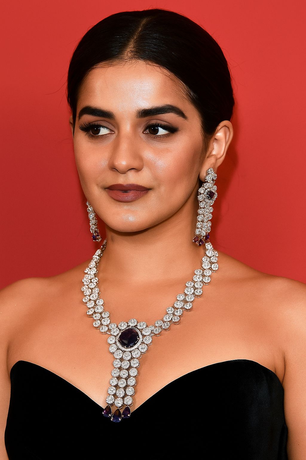 Silver-Toned Double Layered CZ Choker & Earrings Set  Indian AD Jewelry for Weddings & Festive Wear