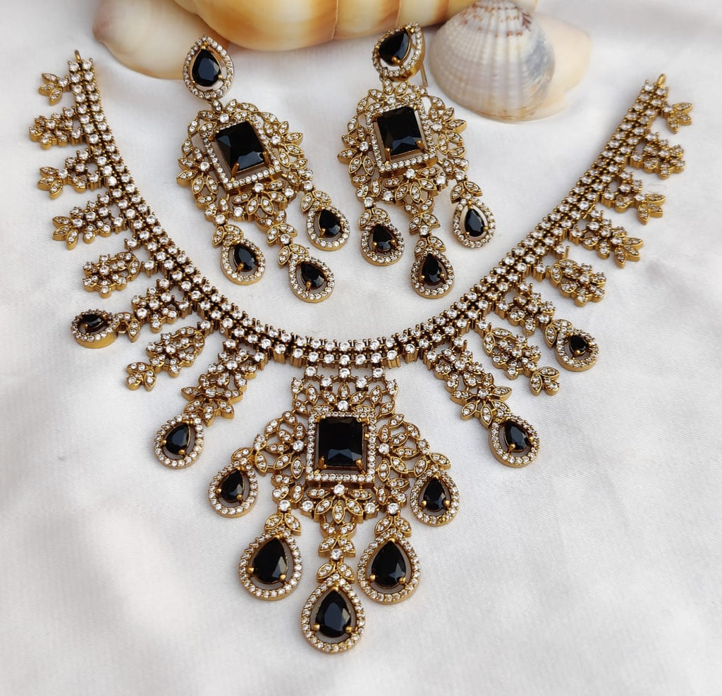 Royal Kundan Style Choker Necklace Set with Matching Earrings | Indian Jewellery Traditional Kundan Indian Necklace Set