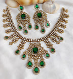 Royal Kundan Style Choker Necklace Set with Matching Earrings | Indian Jewellery Traditional Kundan Indian Necklace Set
