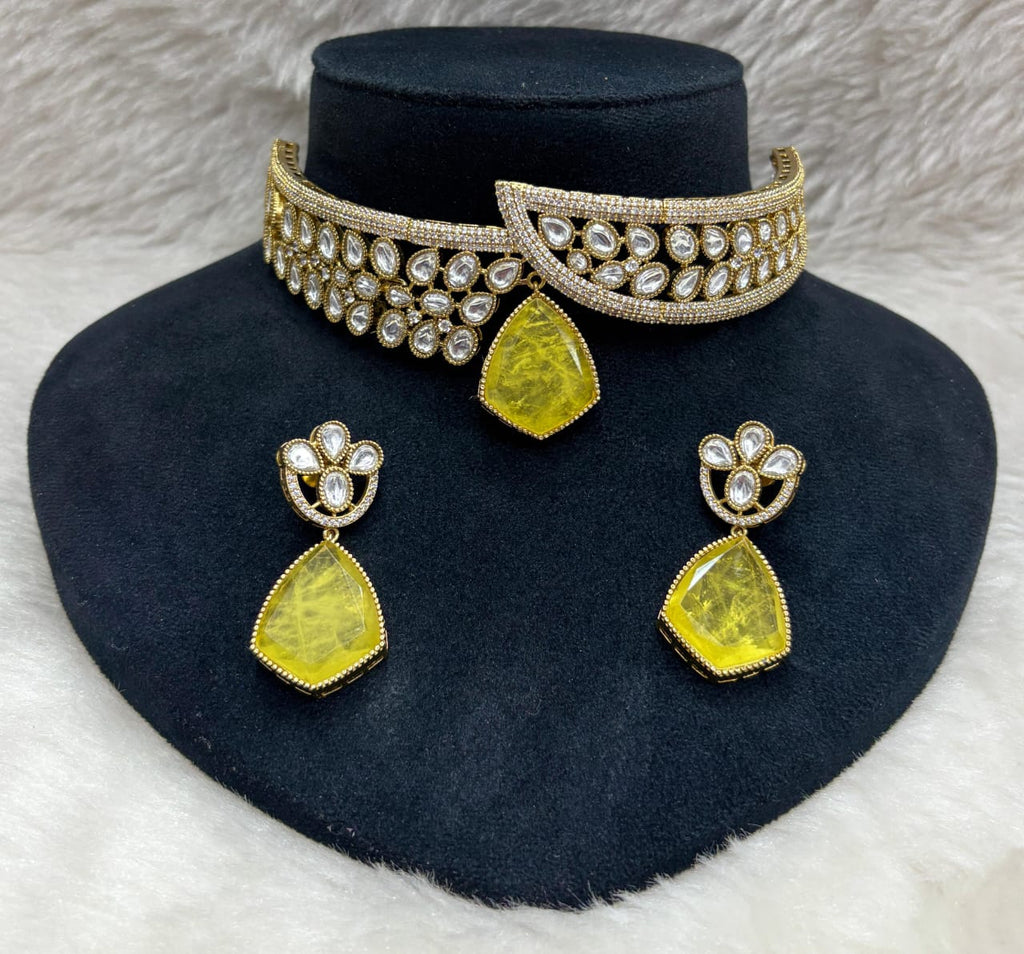 Sabyasachi Royal kundan polki choker earrings set for wedding | Kundan Jewelry | AD Jewelry | Indian Jewelry