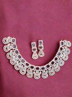 Bollywoof Inspired American Diamond Choker Earrings Set | Kundan Jewelry | AD Jewelry | Indian Jewelry | Traditional Jewelry