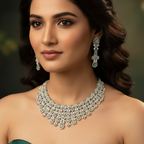 American Diamond Jewellery Set – Elegant Indian Gemstone Jewellery | Libasaa Traditional Indian Bridal Jewellery