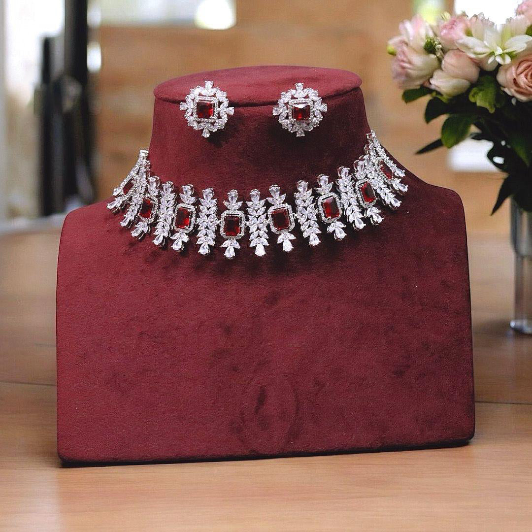 Traditional Polki Kundan Choker Earrings Set – Indian Jewelry for Weddings & Festive Wear