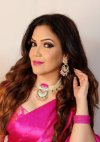 Pink Lotus Pearls Necklace Earring Ring Set, Meenakari Jewelry Set, Lotus Neckalce Earring, bridal Necklace, Wedding Earring