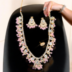 Dazzling Kundan Ethnic Bridal Necklace Earring Ring Set,  Kundan Bridal Necklace Set - Indian Choker with Earrings